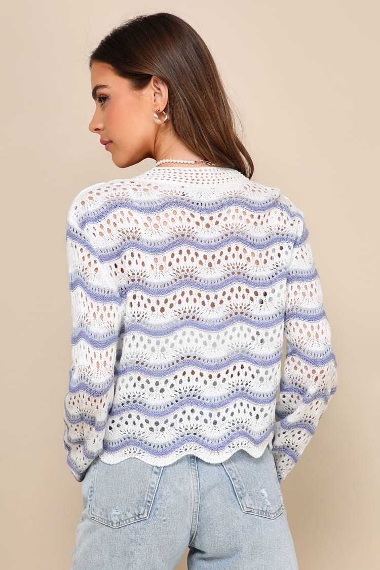 Cute White Top - Crochet Knit Top - Sweater Tank Top - Lulus
