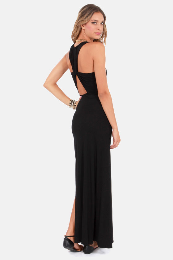 Sexy Black Dress Backless Dress Cutout Dress Maxi Dress 4500 Lulus 