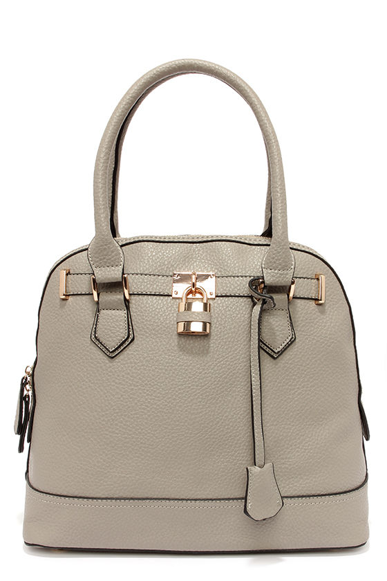 Cute Grey Handbag - Bowling Bag - Vegan Handbag - $38.00 - Lulus
