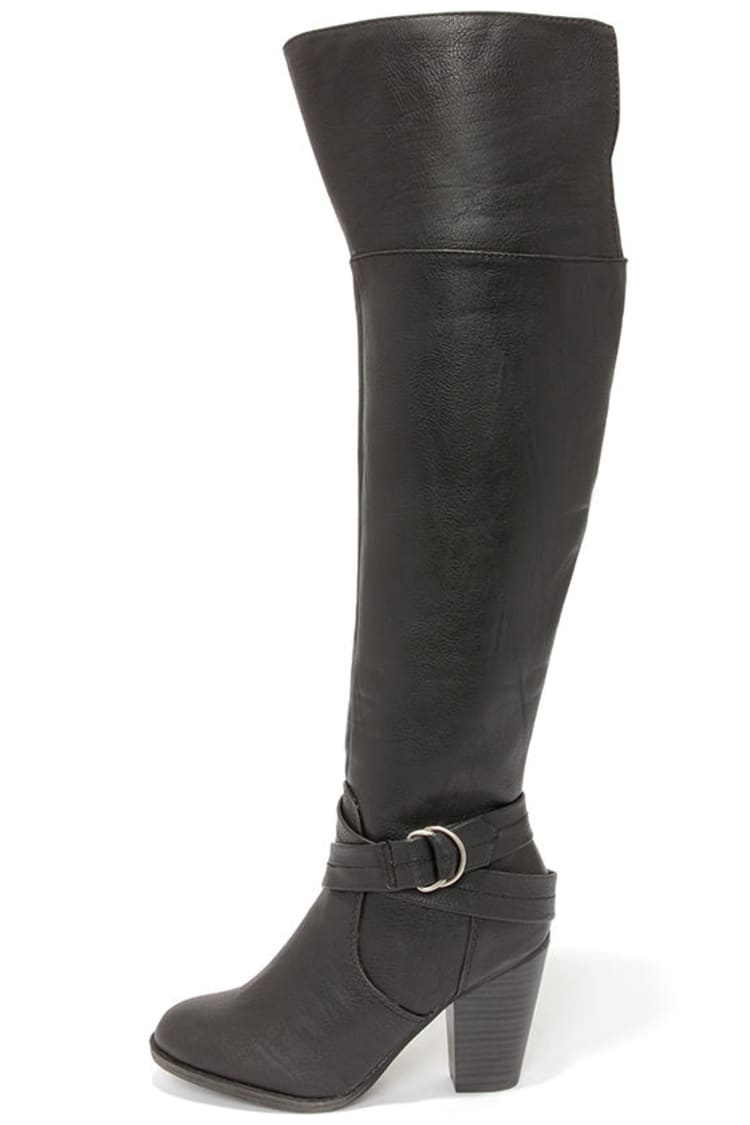 Cute Black Boots - Over the Knee Boots - OTK - $46.00 - Lulus