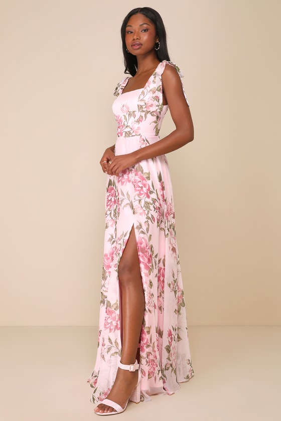 Pink floral dress next best sale