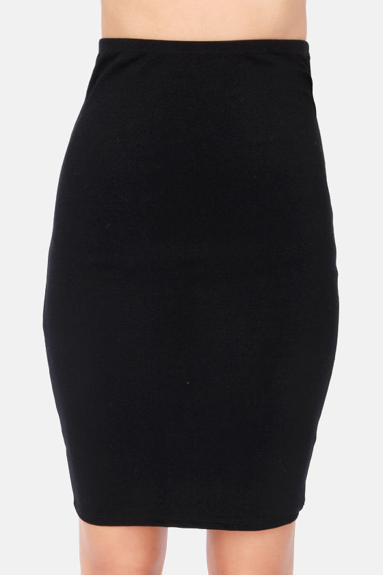 Sexy Black Skirt Pencil Skirt 3400 