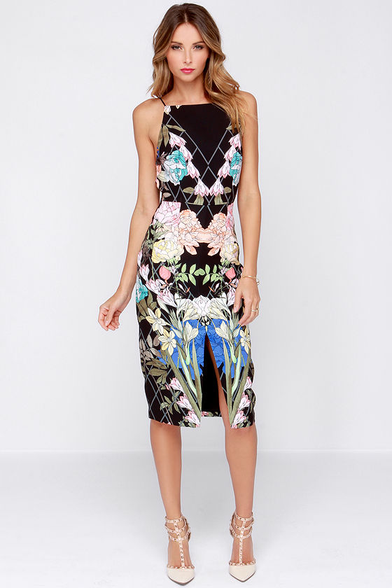 Keepsake Same Love Dress - Floral Print Dress - Midi Dress - $169.00 ...