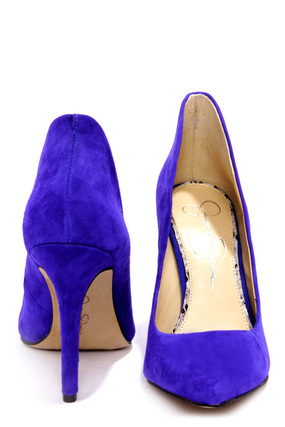 jessica simpson blue heels