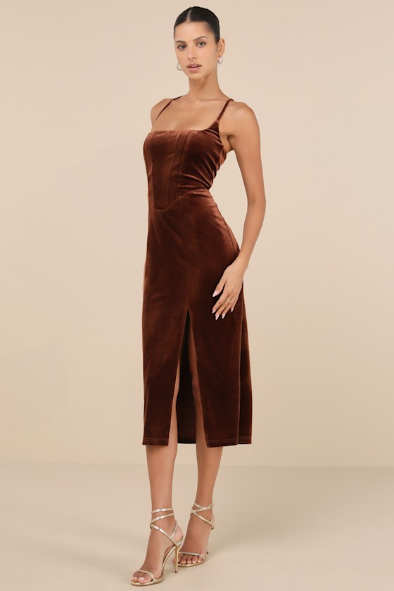 Lulus fashion velvet dress