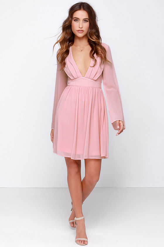 Blush pink shop lulus dress