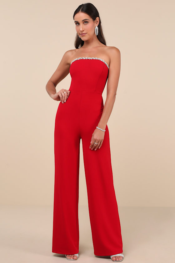 red jumpsuit