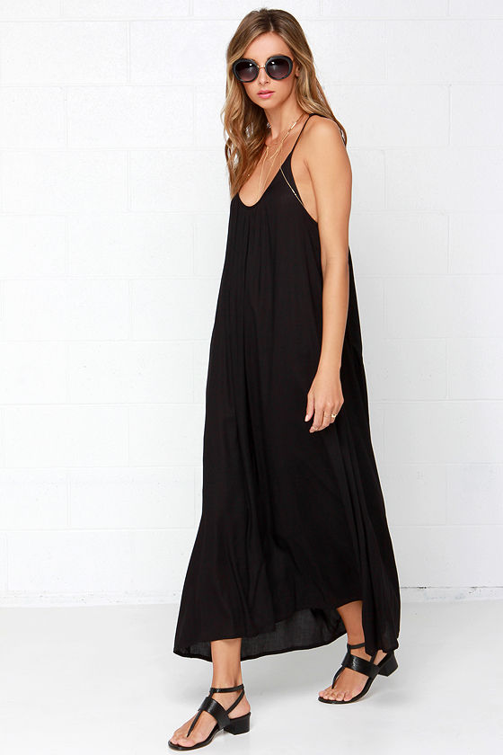 Cute Black Dress - Maxi Dress - Sundress - Boho Dress - $48.00 - Lulus