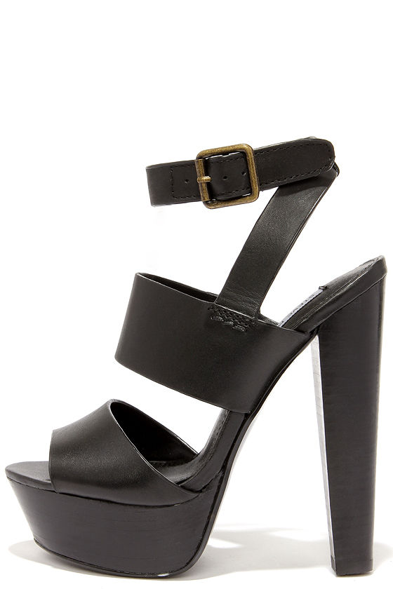 Sexy Black Heels - Platform Heels - Platform Sandals - $109.00 - Lulus