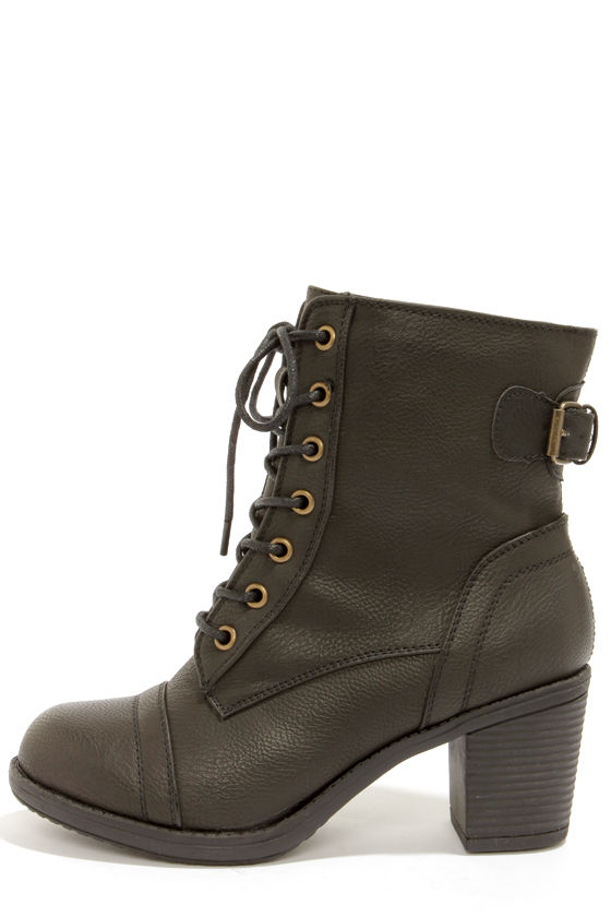 Boots - Combat Boots - Lace-Up Boots 