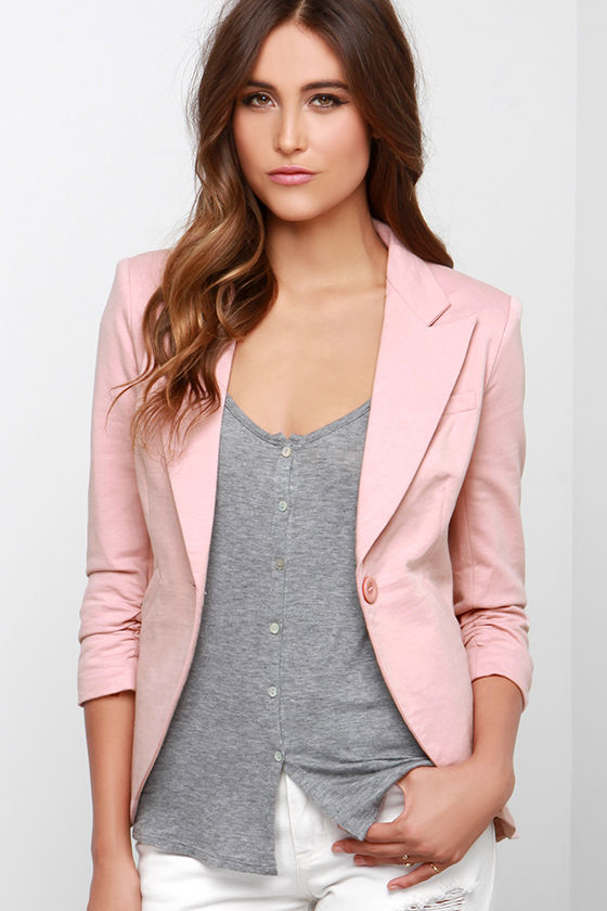 Cute Blush Blazer - Pink Blazer - Women's Blazer - $57.00 - Lulus
