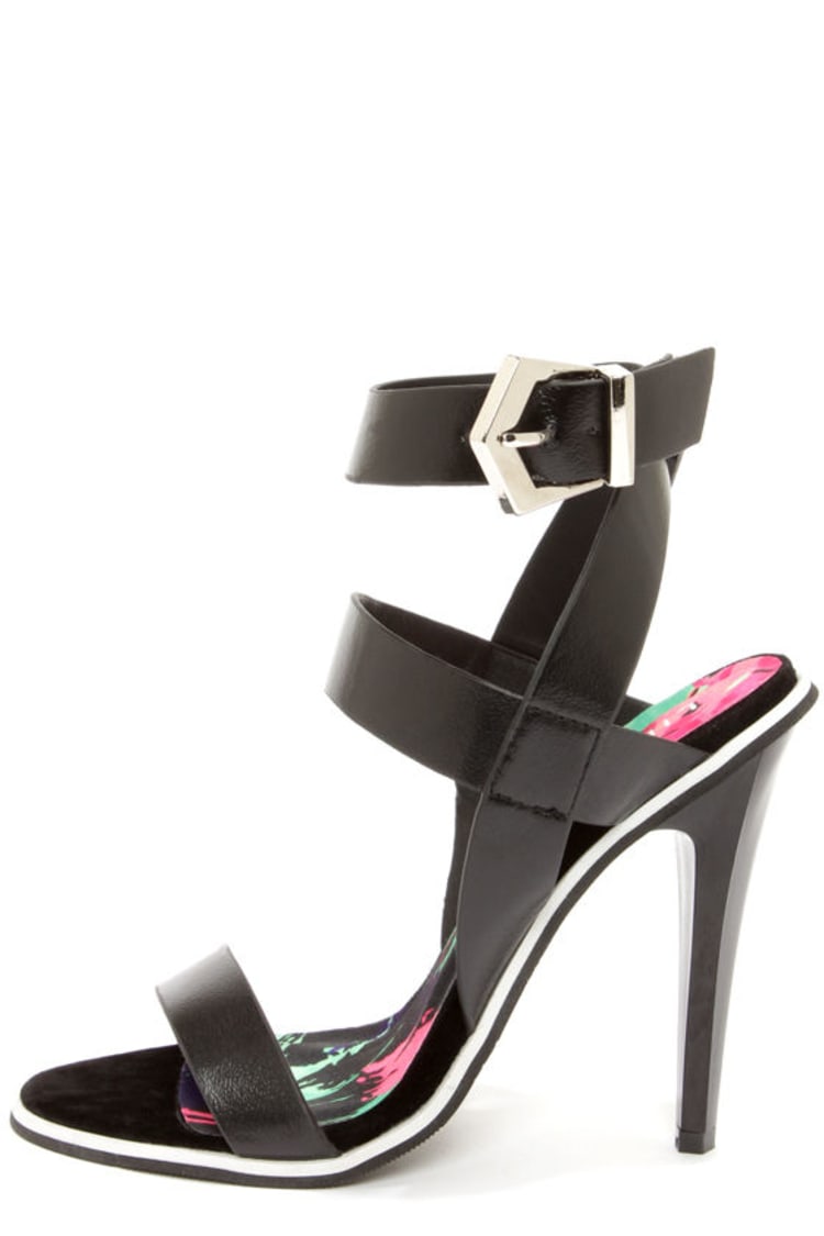 Cute Black Shoes - Ankle Strap Heels - High Heels - $37.00 - Lulus