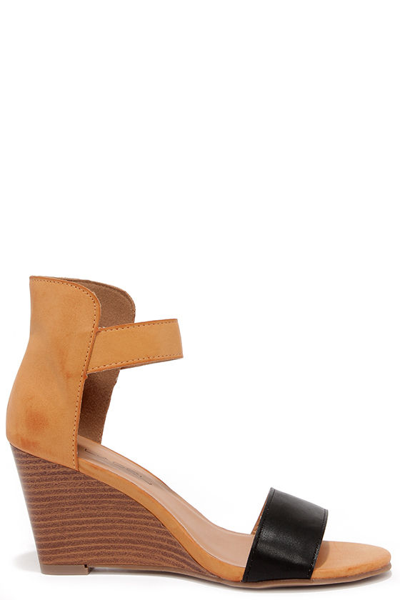 Tan discount low wedges