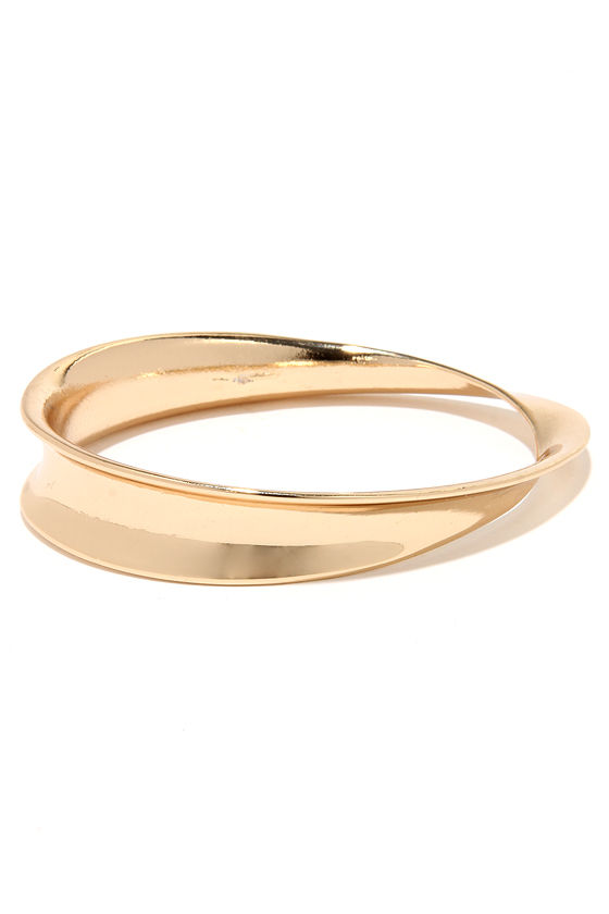 Pretty Gold Bracelet - Gold Bangle - $13.00 - Lulus