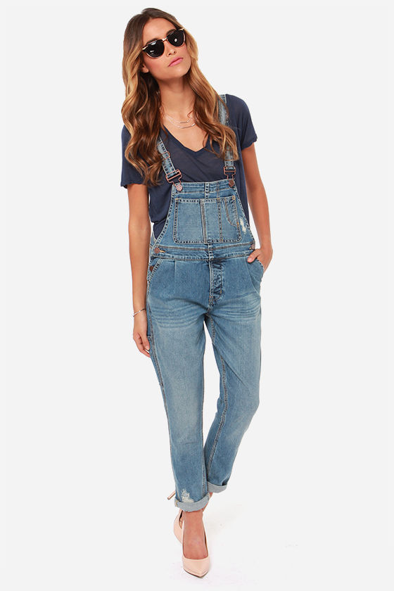 Blank NYC All for One - Distressed Overalls - Denim Overalls - $103.00 ...