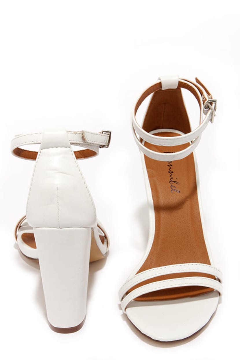 Cute White Heels - High Heels Sandals - $27.00 - Lulus