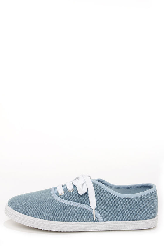 Cute Light Blue Sneakers - Denim 