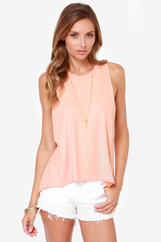 Obey Rider Top - Peach Top - Muscle Tee - $35.00