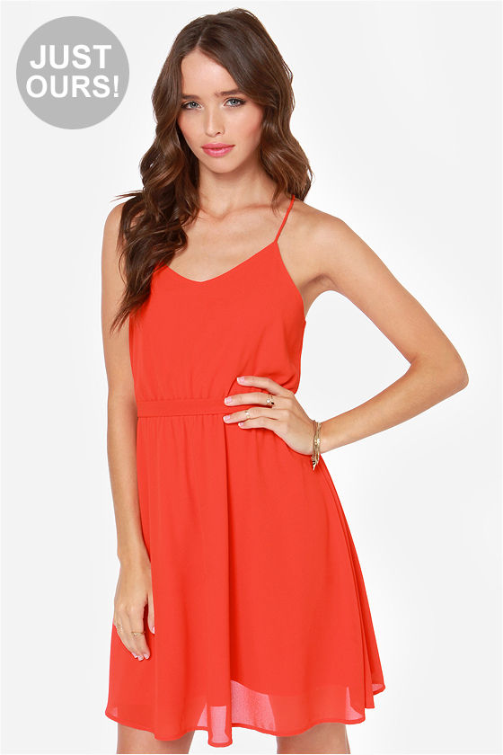Pretty Red Dress - Sleeveless Dress - Racer Back Dress - $37.00 - Lulus