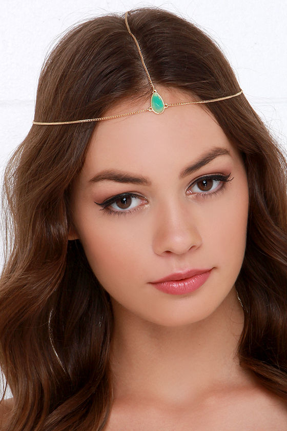 gold jeweled headpiece