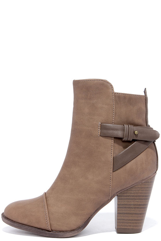 light beige ankle boots
