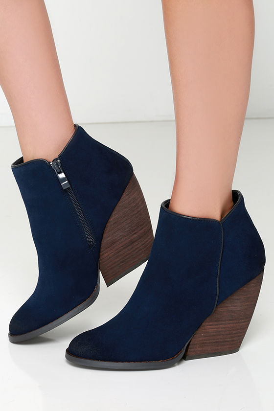 volatile wedge booties