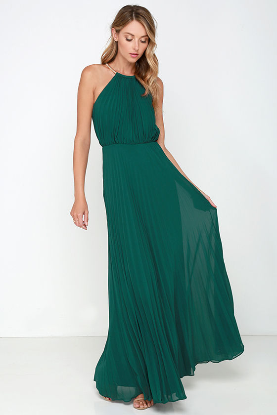 Bariano Melissa Dress - Dark Green Dress - Maxi Dress - $228.00 - Lulus