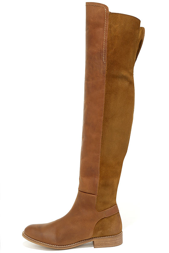 Cute Tan Boots - Leather Boots - Over the Knee Boots - OTK - $275.00 - Lulus