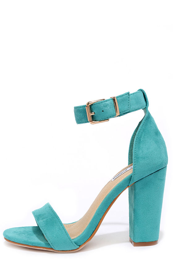 Cute Turquoise Heels - Ankle Strap Heels - Dress Sandals - $35.00 - Lulus