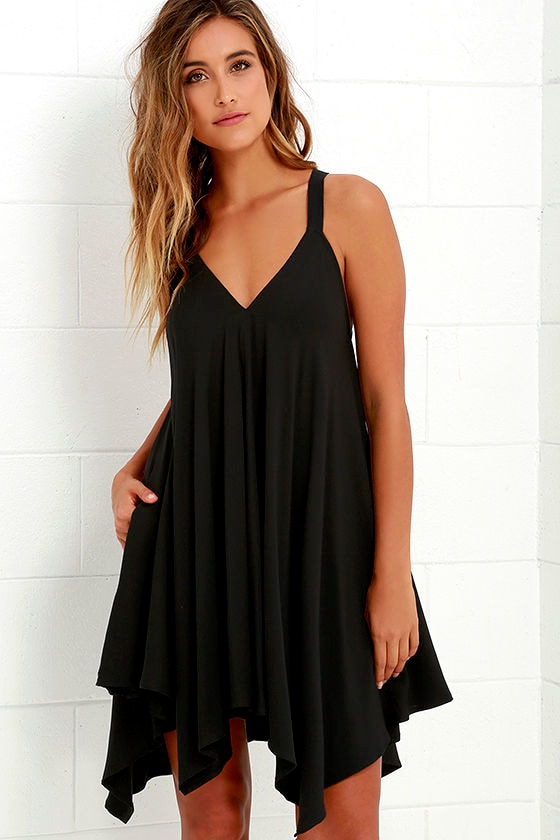 Jack by BB Dakota Domani Dress - Black Dress - Swing Dress - $67.00 - Lulus