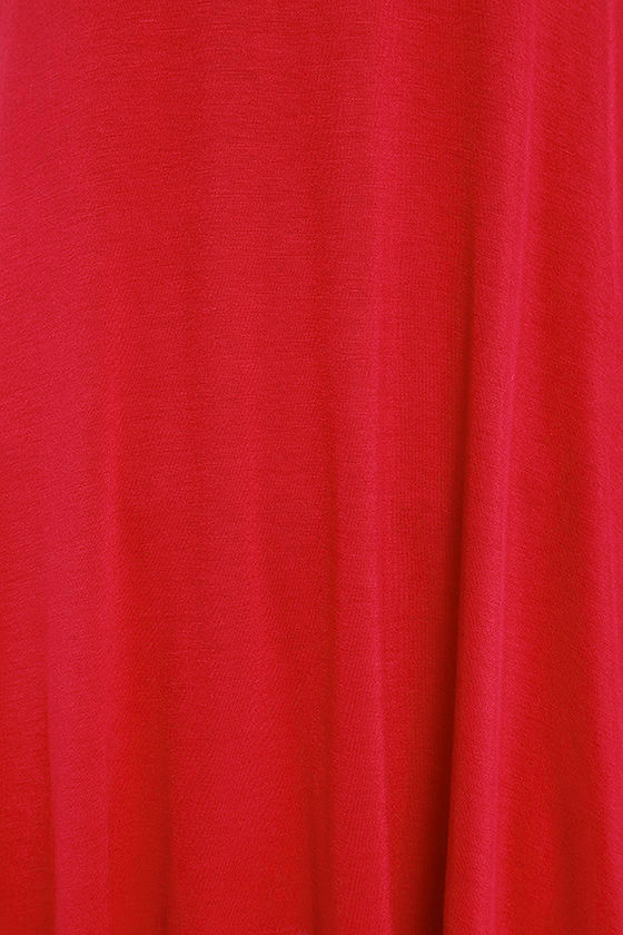 Chic Berry Red Dress - Sleeveless Dress - Trapeze Dress - $38.00