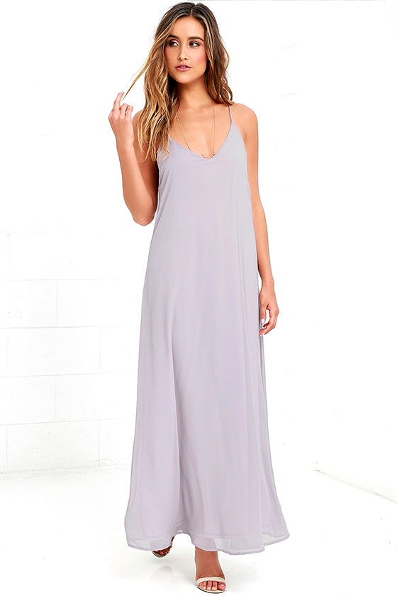 Lovely Light Grey Dress - Maxi Dress - Sheath Dress - $49.00 - Lulus
