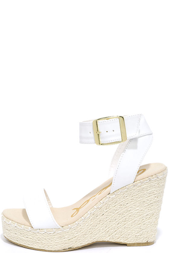 Cute White Wedges - Espadrille Wedges - White Sandals - $23.00 - Lulus