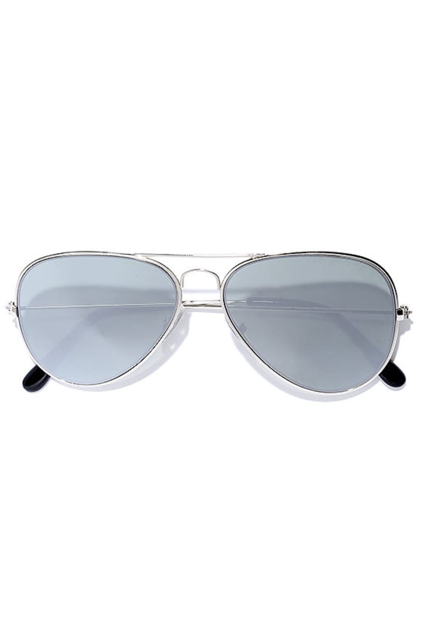 Shadedeye Silver Aviator Sunglasses 85902-16 - The Home Depot