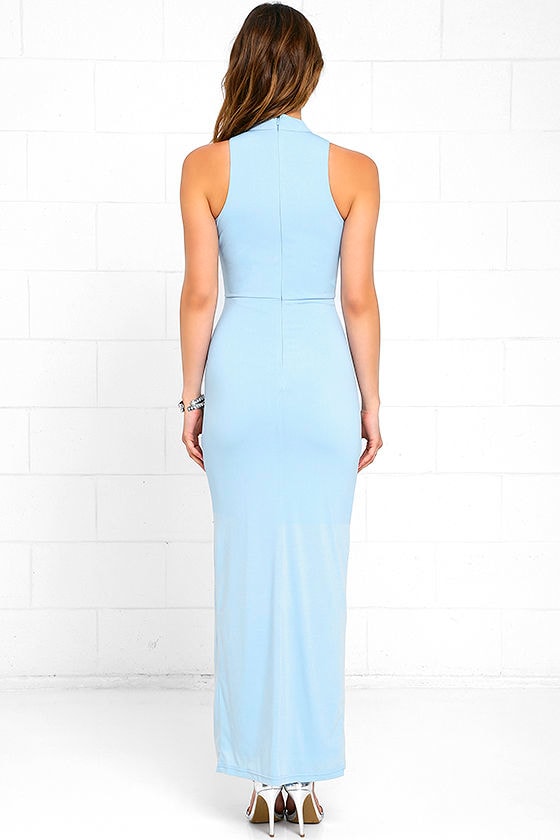 Sexy Light Blue Dress - Maxi Dress - Sleeveless Dress - $69.00