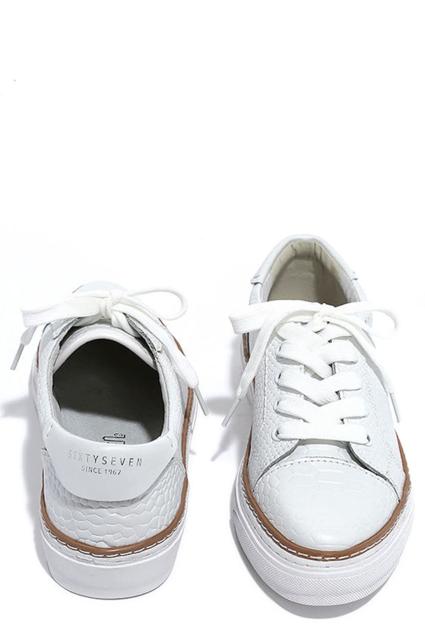 Sixtyseven 77704 Burna - White Sneakers - Leather Sneakers - $70.00 - Lulus