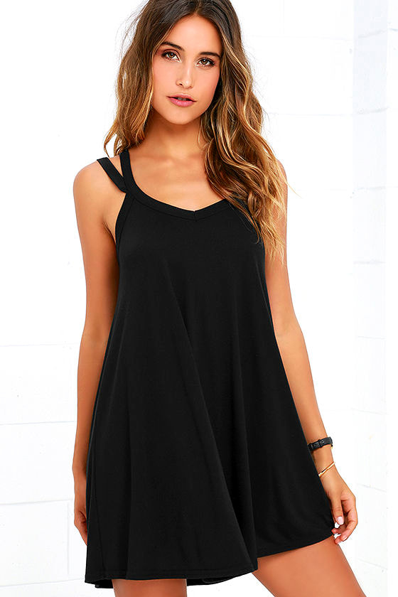 RVCA Like It - Black Dress - Swing Dress - $39.00 - Lulus