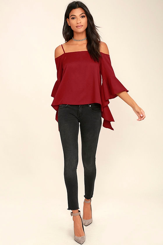 lulus bell sleeve top