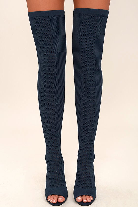 knee high knit boots