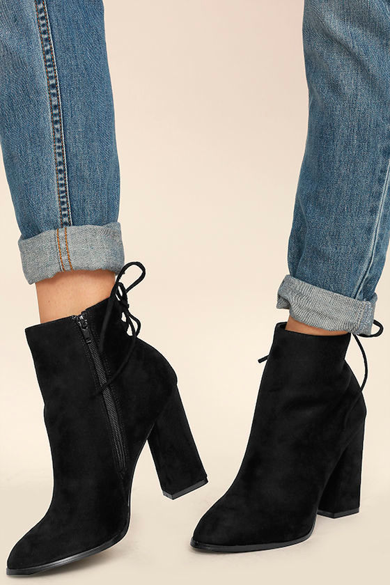 high shaft ankle boots