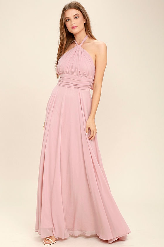 mauve pink dress