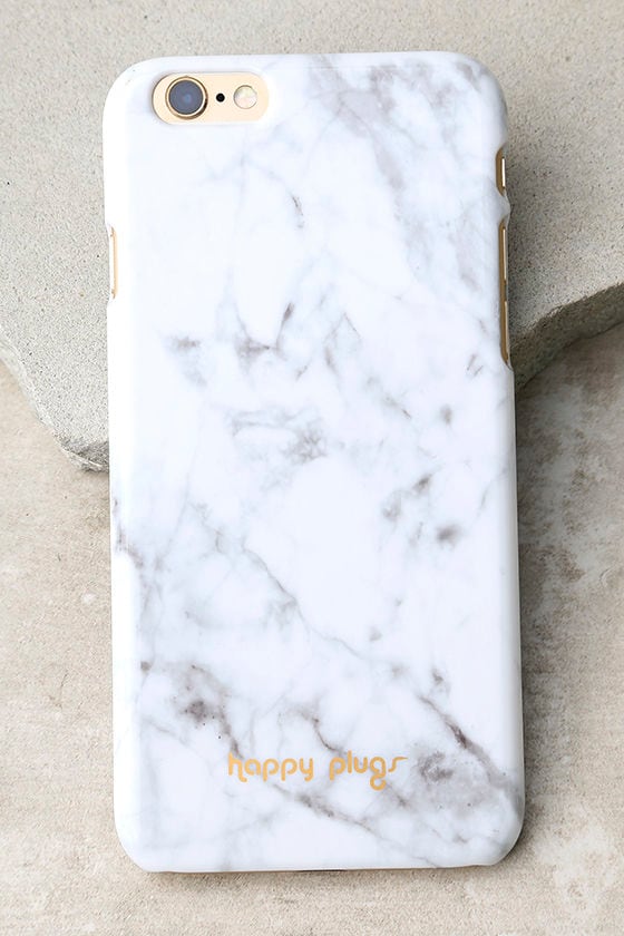 Happy Plugs Unik Slim Case - White Marble iPhone Case - iPhone 6/6s Case -  $25.00 - Lulus