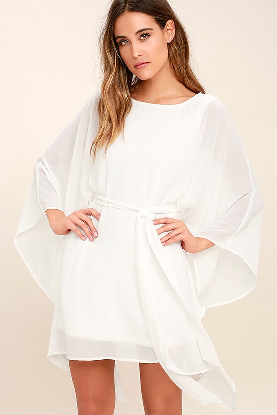 long white kaftan dress