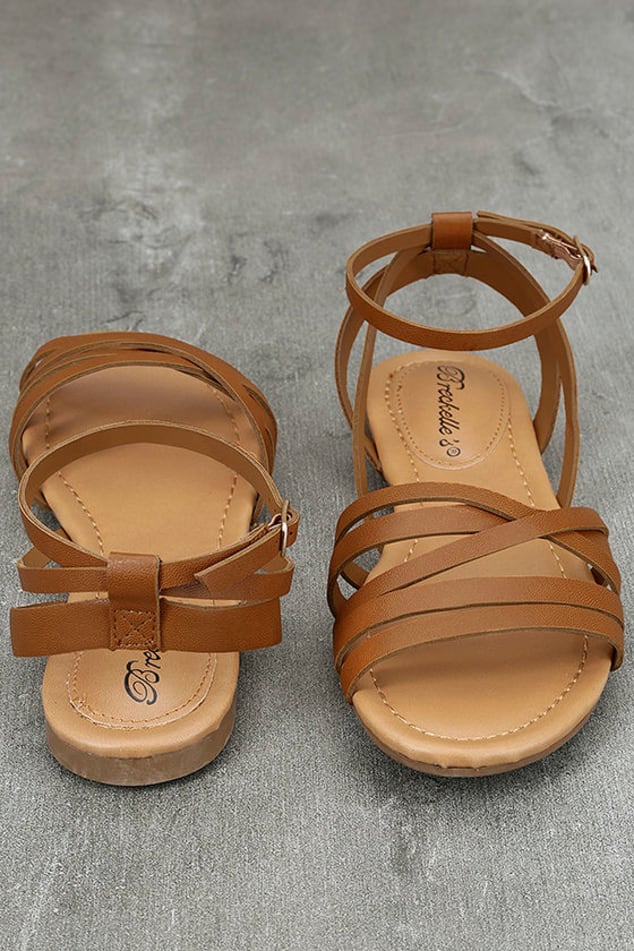 zuwimk Women's Sandals Ankle Strap Leather Flat