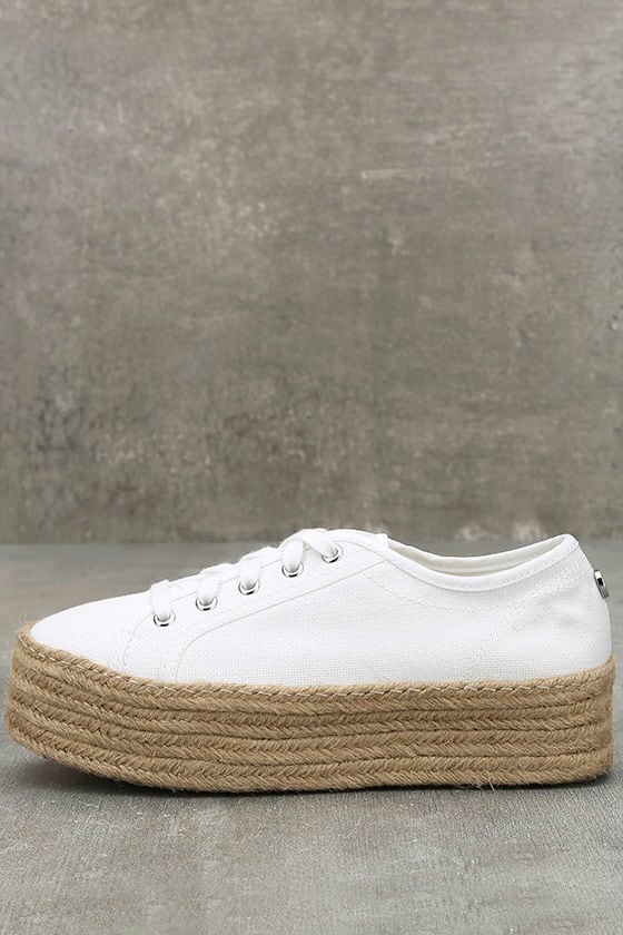 Steve Madden Hampton Sneakers - White Platform Sneakers - Espadrille  Sneakers - $59.00 - Lulus