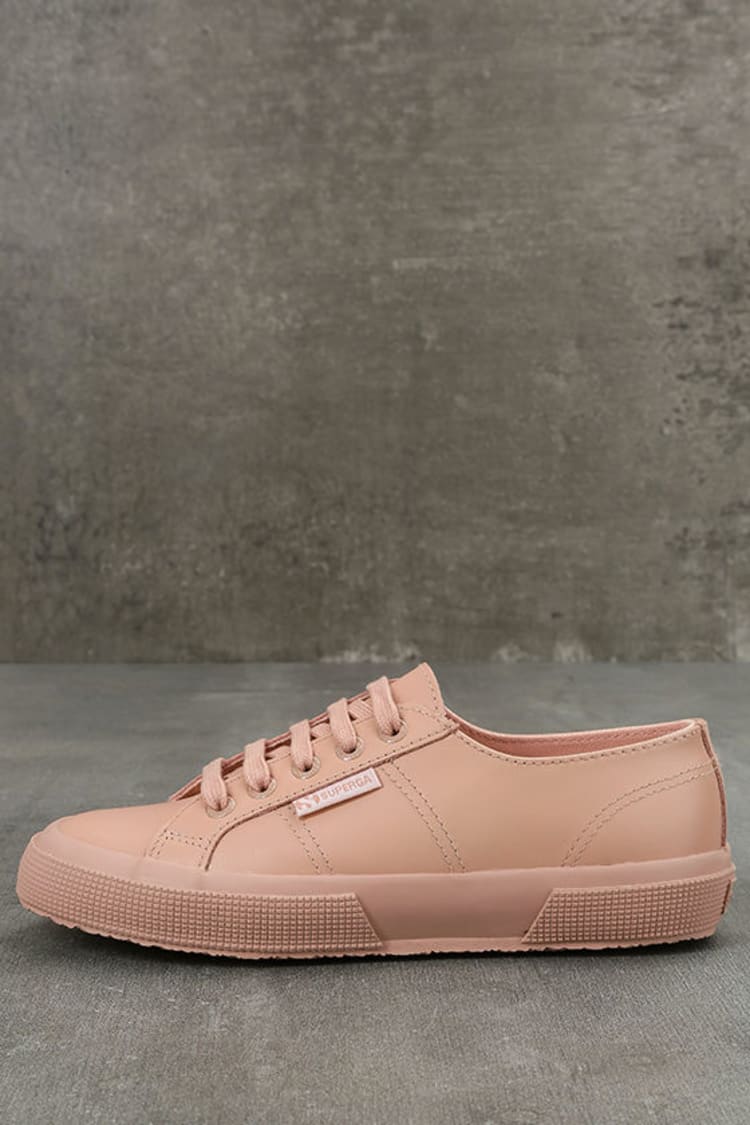 Superga 2750 FGLU - Pink Leather Sneakers - Pink Sneakers - $99.00 - Lulus