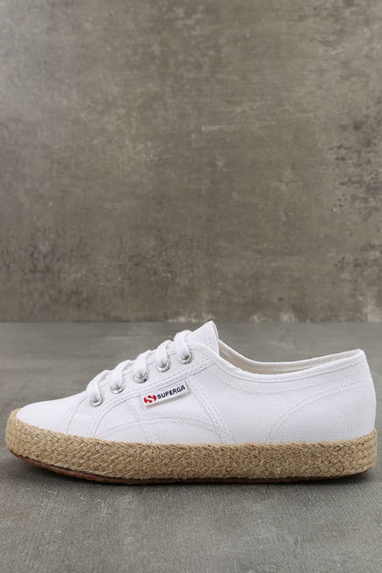 Superga 2750 COTROPEU - White Espadrille Sneakers - White Sneakers - $75.00  - Lulus