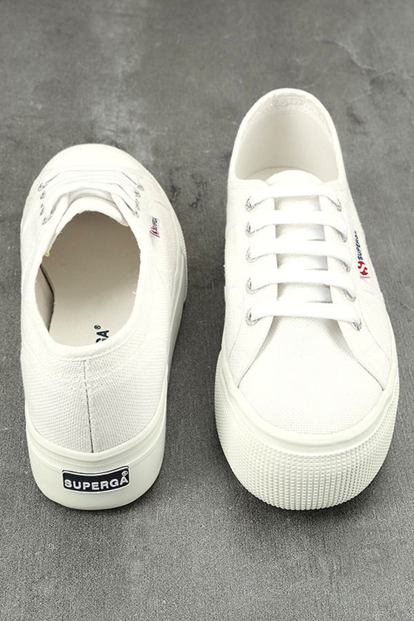 Superga 2790 ACOTW Linea Up and Down - White Sneakers - Lulus