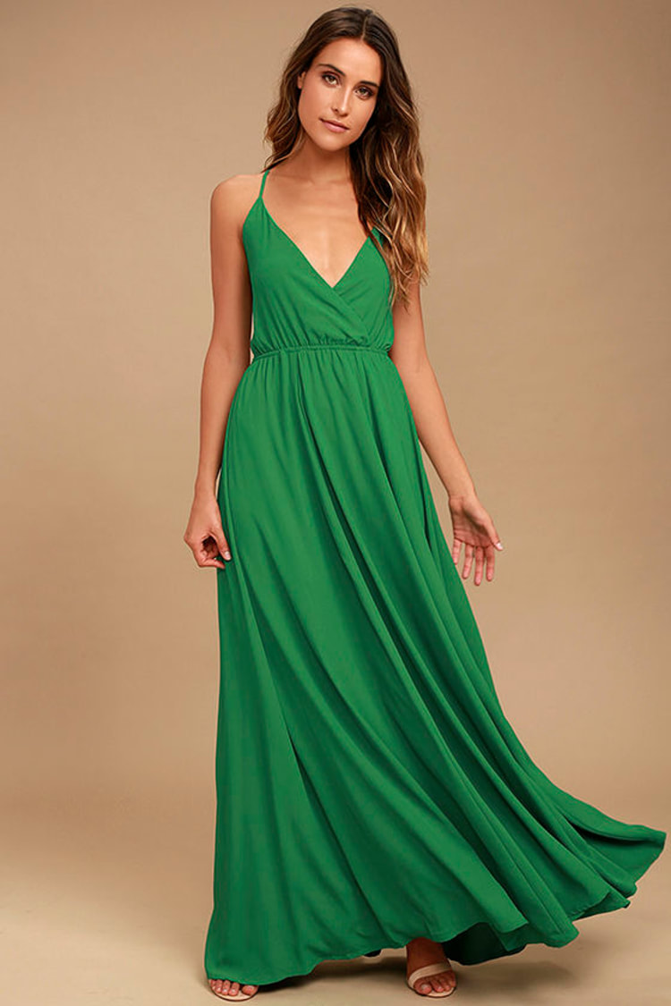 Lovely Green Maxi Dress - Backless Maxi Dress - Lace-Up Maxi - $96.00 -  Lulus