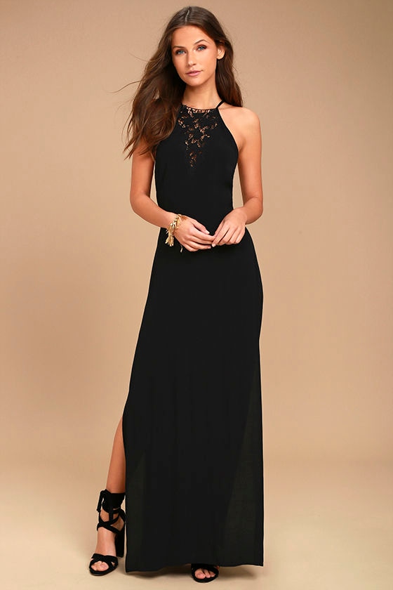 astr lace maxi dress